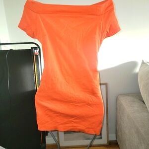 BNWT New York & Company work dress Sz M Orange